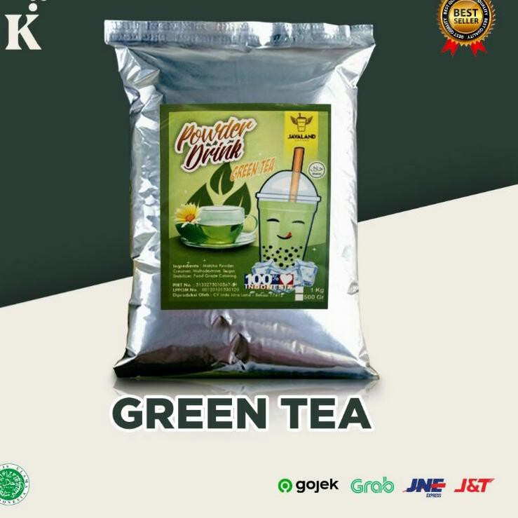 

[Terkece Se-RI] Bubuk Minuman Bubble Powder Drink rasa Green Tea ORIGINAL Javaland 1kg