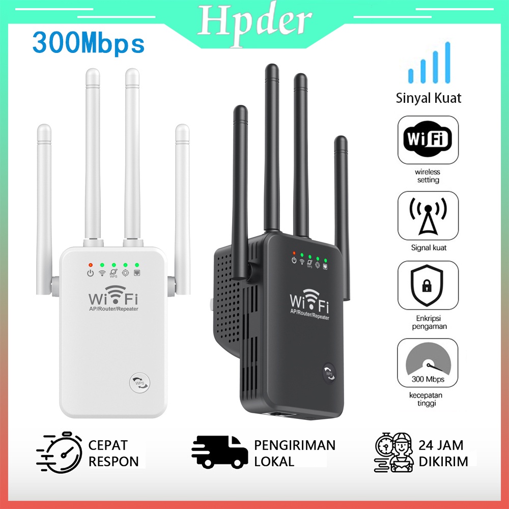 MuXiaID WiFi Wireless Extender WiFi Repeater Penguat Wi-Fi Remote Penguat Sinyal Wifi 2.4GHz 300Mbps