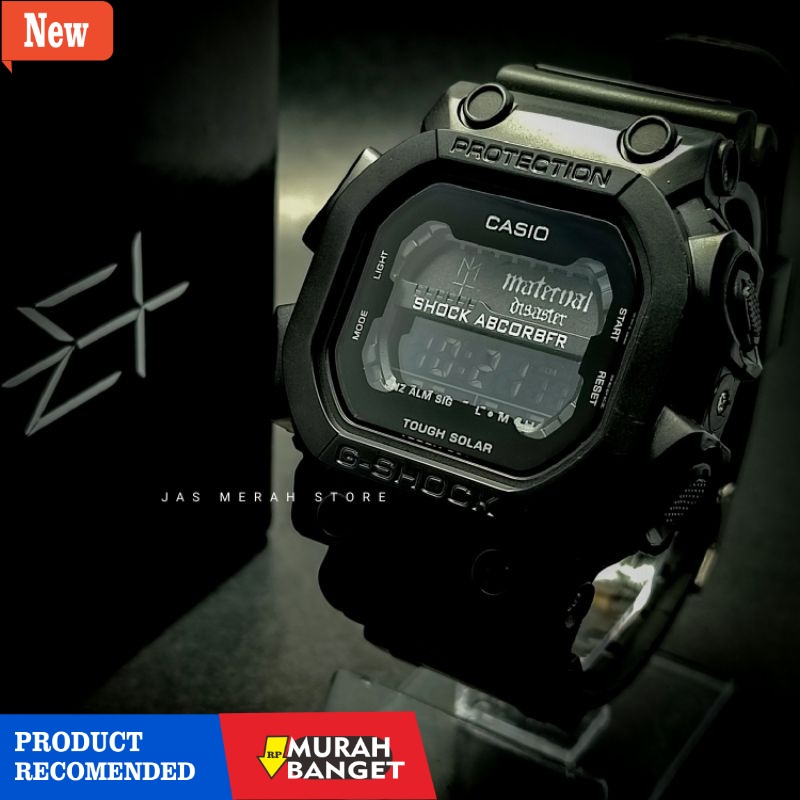 Jam digital pria terbaik- Jam Tangan Pria G Shock Kingkong X Maternal Ds Custom Full Black Include B