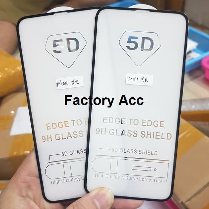 TEMPERED GLASS 5D FULL LEM IPHONE XR