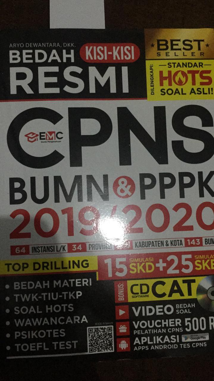 Best Seller Bedah Kisi Kisi Resmi Cpns Bumn Pppk 2019 2020 Penerbit Emc Free Notes Shopee Indonesia