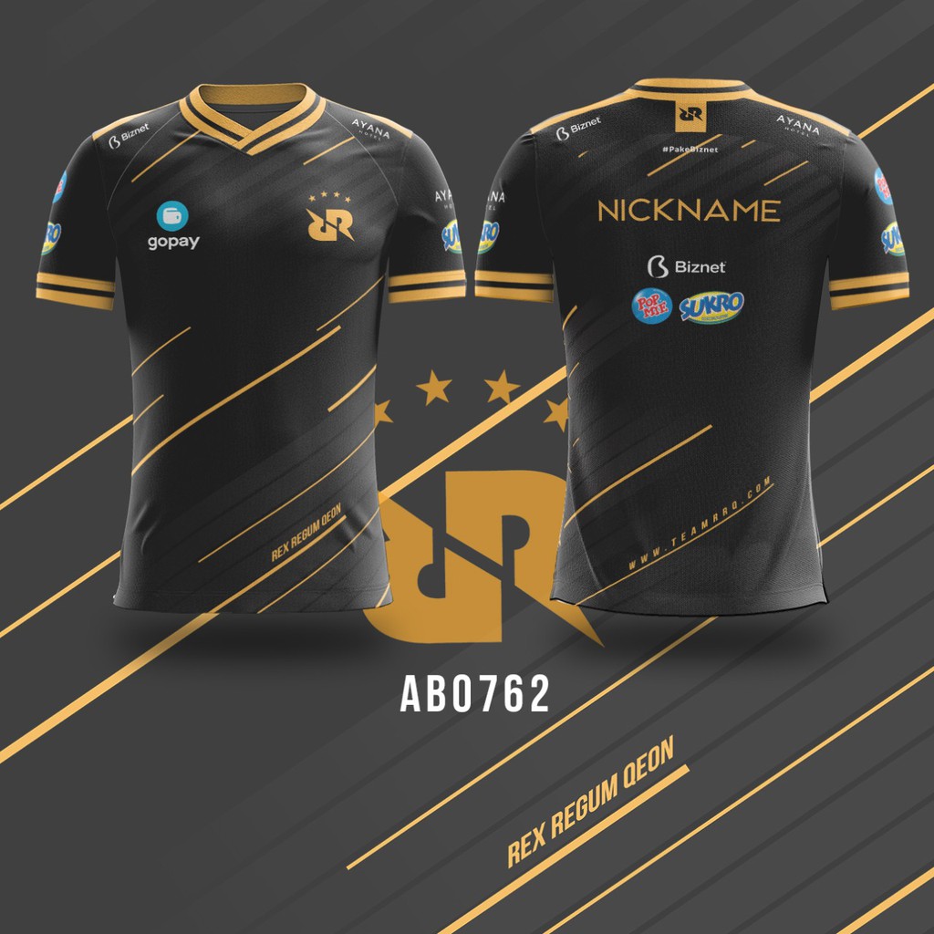 Jual Jersey RRQ 2020 Black kaos gaming dota ml freefire Shopee