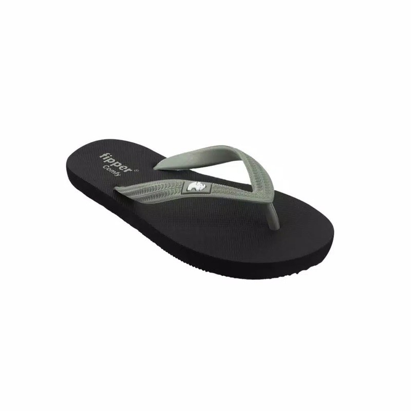 Sandal Fipper Comfy Original - Black / Green Schiest