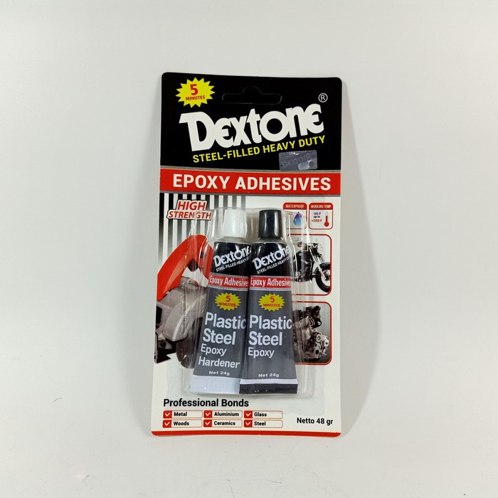 LEM BESI DEXTONE 5 MENIT 48 GRAM LEM BESI DEXTONE LEM EPOXY 48 GRAM LEM EPOXY SERBAGUNA