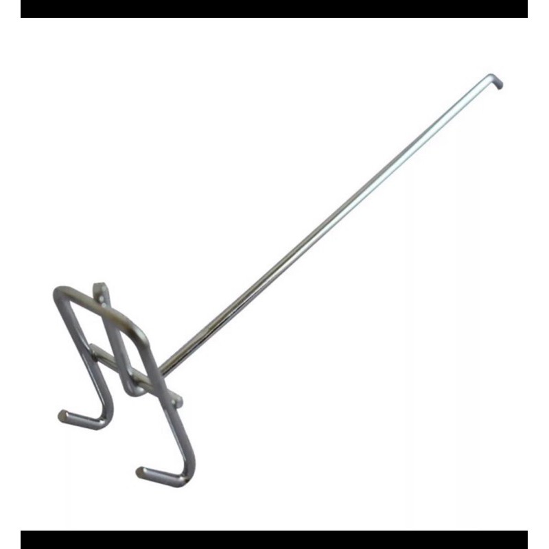 single hook ram besi chrome 30cm/cantolan aksesoris