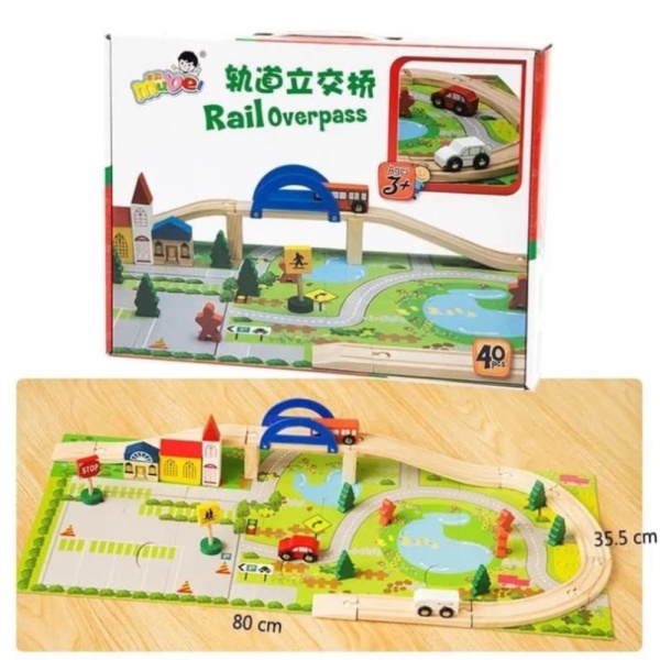 

Jalur Anak Kayu Taman Mainan Diskon Dijual RAIL Mobil Edukasi OVERPASS/Rel Perkotaan