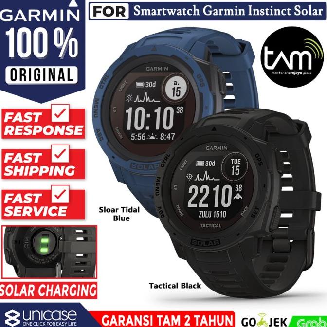 Smartwatch Garmin Instinct Solar GPS Sport Jam Original Garansi Resmi