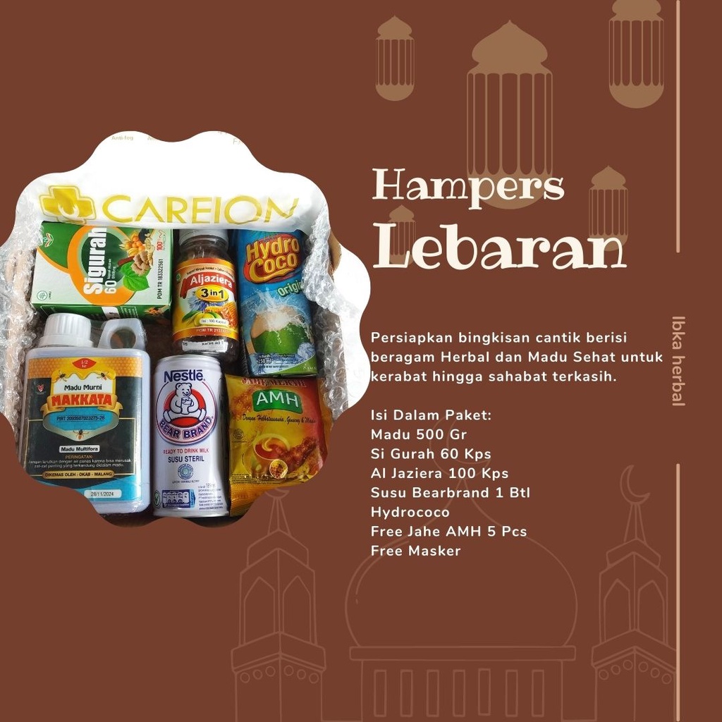 

HAMPERS LEBARAN Idul Fitri Murah IBKA HERBAL Box Hampers - PARCEL LEBARAN Hampers Wedding