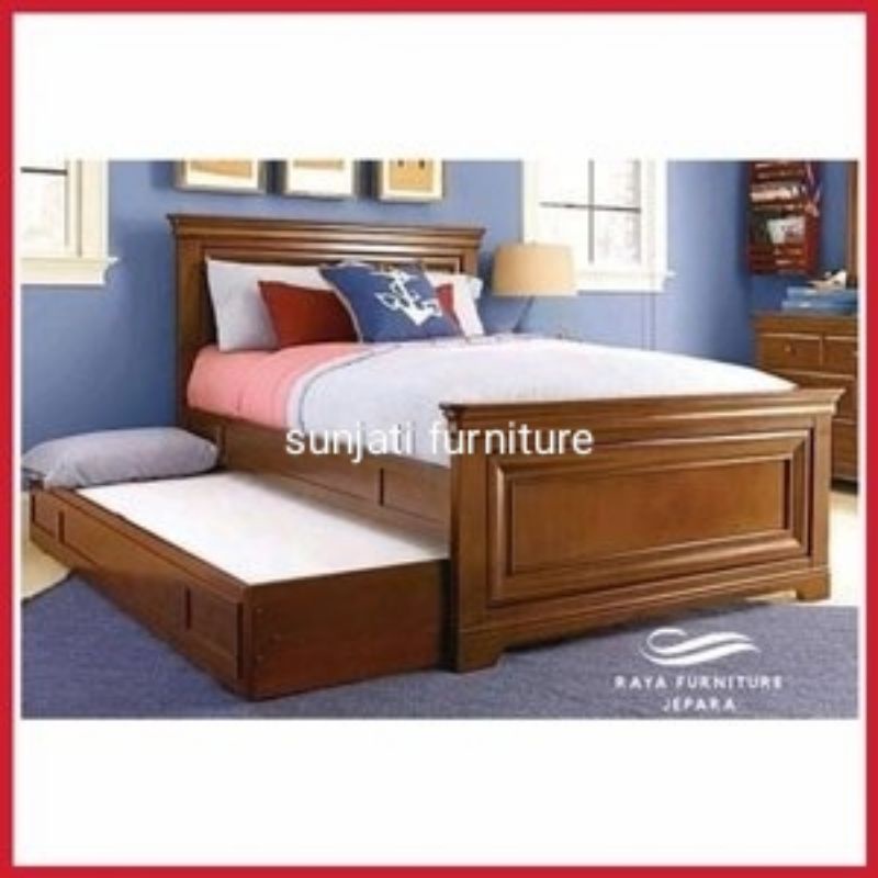 dipan sorong minimalis jati