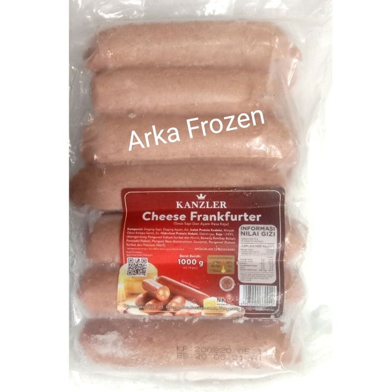 

Sosis Kanzler Cheese Frankfurter 1kg