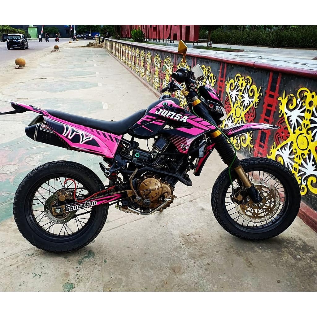 Decal Stiker KLX S/Decal KLX S/Stiker KLX S/Decal KLX S 150/Stiker KLX 150 S Full Body Motif Gold
