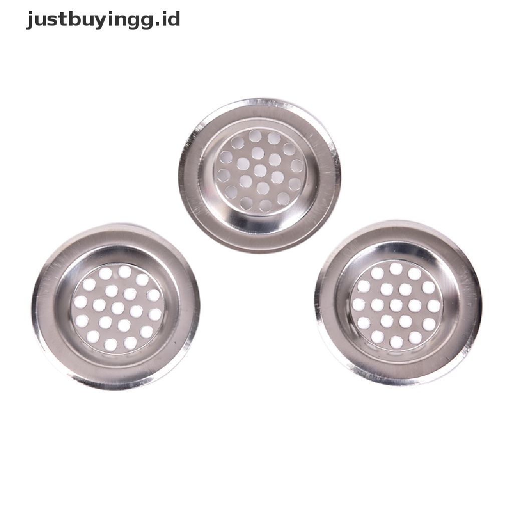 (Justbuyingg.Id) Saringan Saluran Air Wastafel Dapur / Kamar Mandi Bahan Stainless Steel