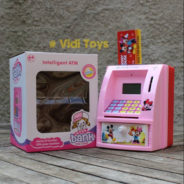 Mainan Anak Cellengan Atm Bank Mickey Mouse