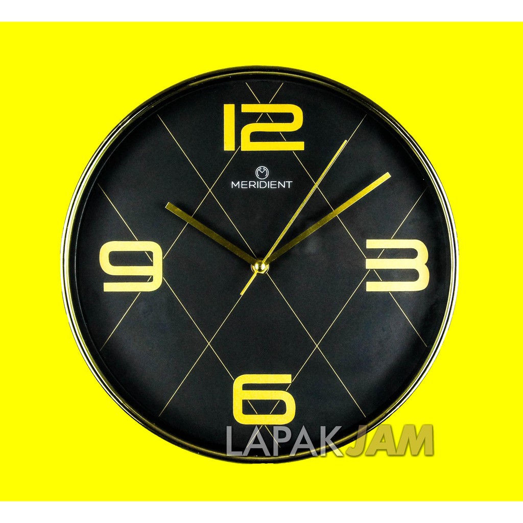 Jam Dinding Hiasan Rumah Keren Unik Wall Clock Sweep Movement MERIDIENT