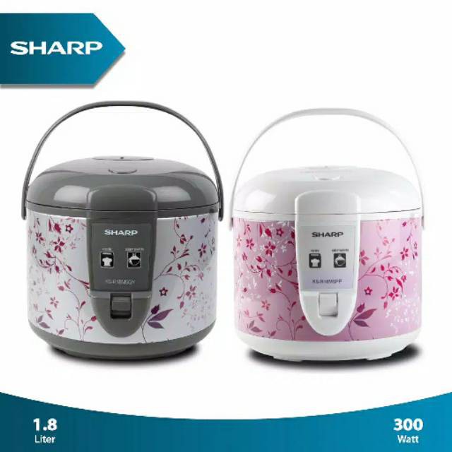 Magic Com / Rice Cooker Sharp KSR18MS Motif Bunga 1,8 Liter