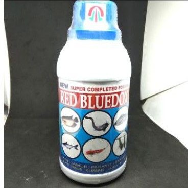 Obat Ikan Red Bluedox 500ml Anti Jamur Parasit Bakteri Gurame Nila dll