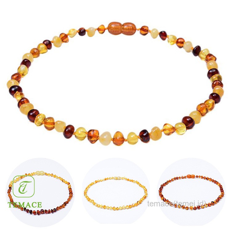 SALE!! TEMACE KALUNG AMBER BAYI PEREDA NYERI TUMBUH GSHOPEEI BAYI BAROQUE CHERRY KALUNG ANAK