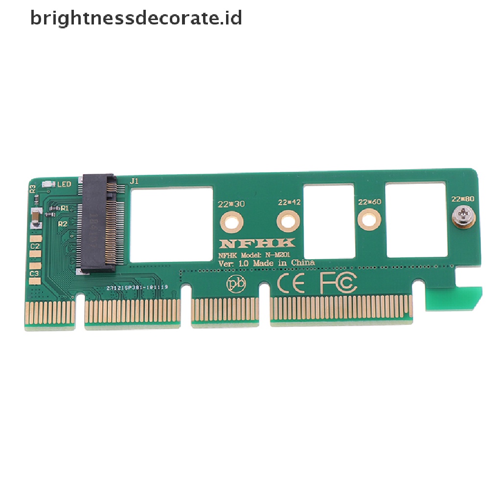 Adapter Konverter Riser Card Nvme M.2 Ngff Ssd Ke Pci-E Express 3.0 16x X4