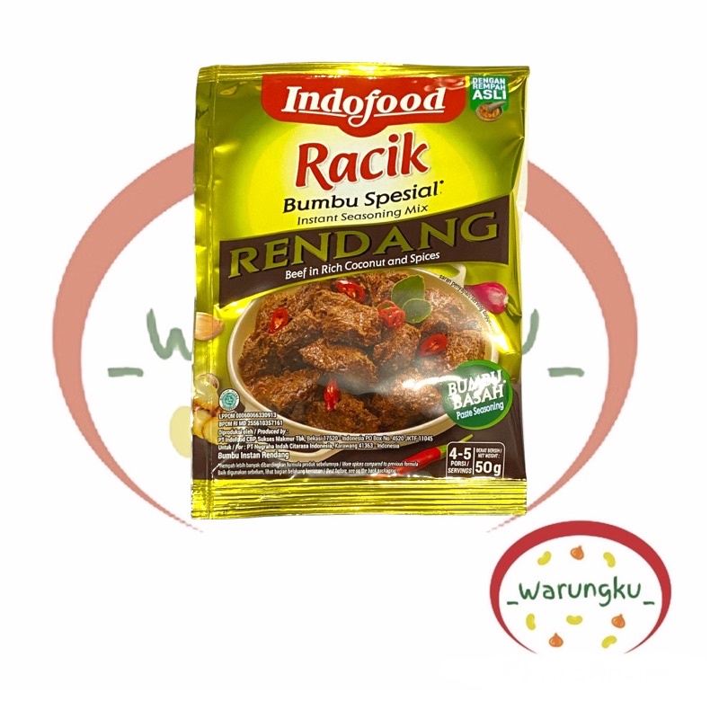 Indofood Bumbu Racik RENDANG 50gr Bumbu Masak instant