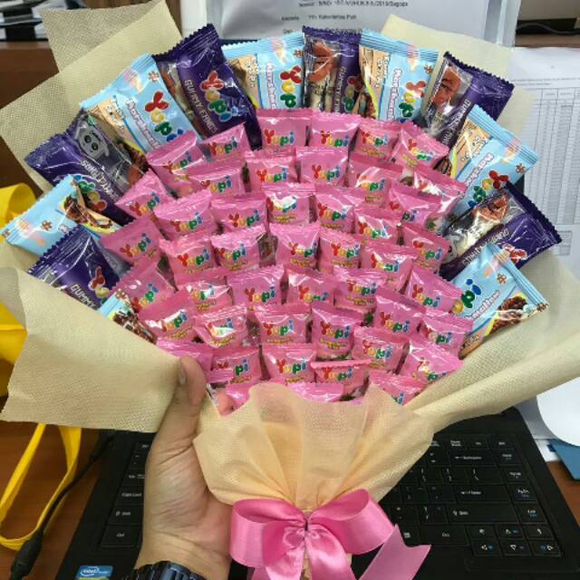 

Buket permen yuppi