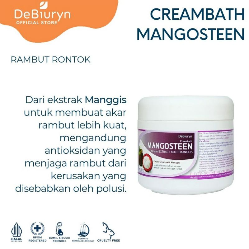 DeBiuryn Creambath mangosten 350gr