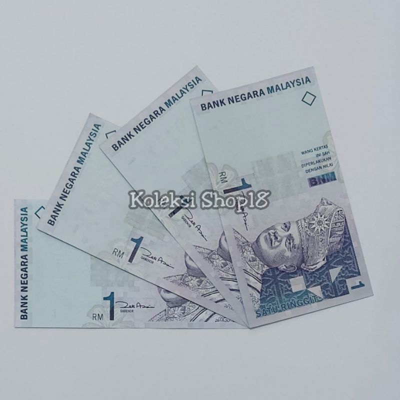 Koleksi Ringgit Malaysia Pecahan 1 Ringgit Bahan Kertas