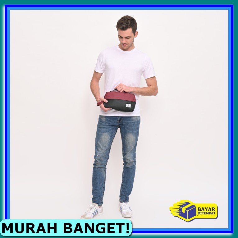 B6917J Handbag Wanita Dan Pria Kulit Sintesis. Baellerry Import M RN759 Tas Tangan-Pouch-Clutch Ro