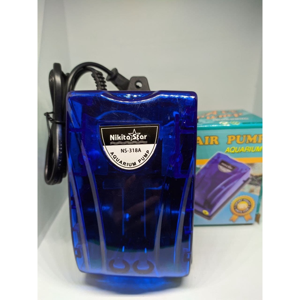 Nikita Star Pompa Udara Aquarium Akuarium Aerator Nikita Star 2 Lobang NS-318A NS 318A NS318