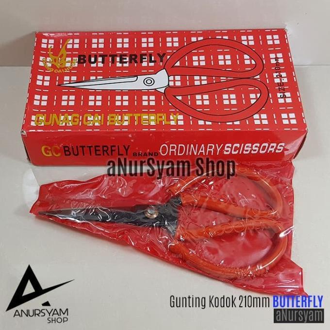 

Gunting BUTTERFLY 210mm / Gunting Kodok BUTTERFLY anursy44 dijamin