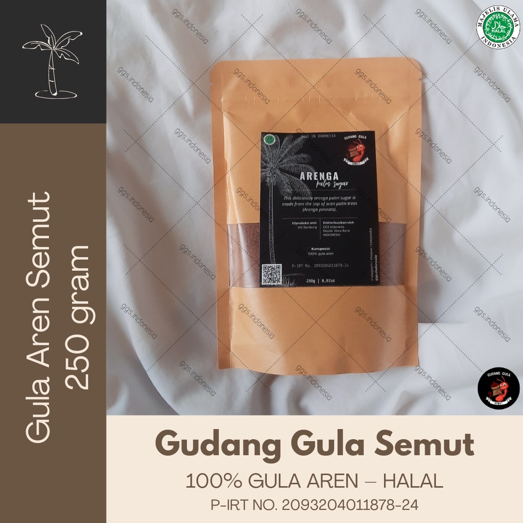 

[250 gram] Gula Aren Semut / Bubuk - Arenga Palm Sugar by GGS, Gudang Gula Semut