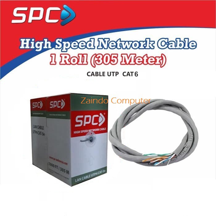 KABEL UTP CAT 6E SPC 1 ROLL, KABEL LAN UTP CAT6E SPC 305M