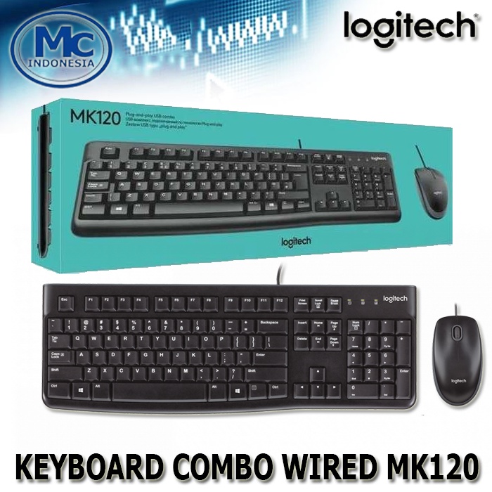 KEYBOARD MOUSE WIRED COMBO MK120