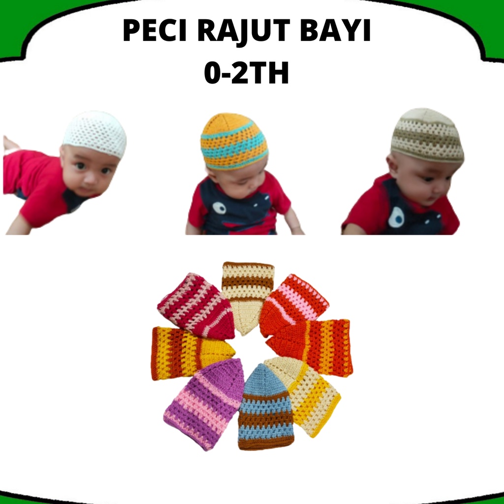 Peci Bayi 0-2 Tahun Peci Rajut Bayi Berkualitas