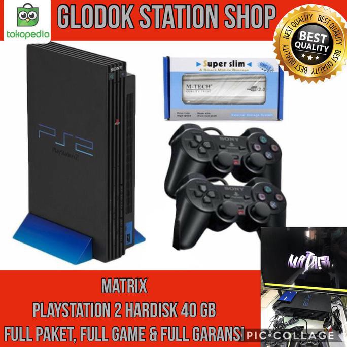 PS2 fat hardisk 40gb ekternal MATRIX