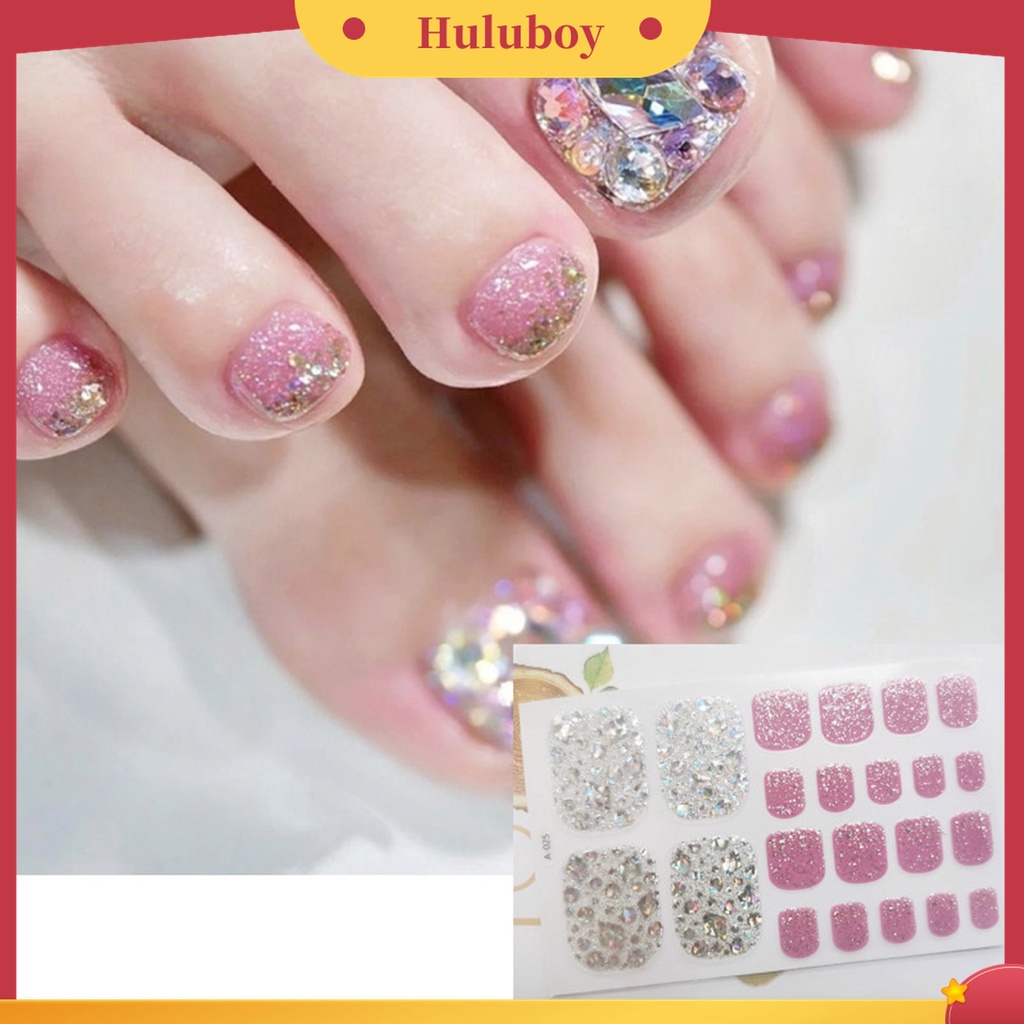 Huluboy Huluboy♡ Stiker Kuku Dengan Perekat Untuk Dekorasi Nail Art Wanita