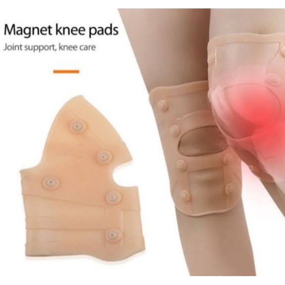 Knee Pad Magnet - Pelindung Lutut Dengkul Silikon Magnetic Terapi