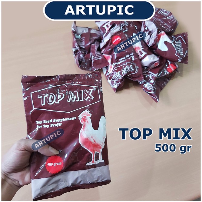 Top Mix 500 gram Topmix Tambahan pakan ayam penggemuk meningkatkan produksi telur mineral Medion