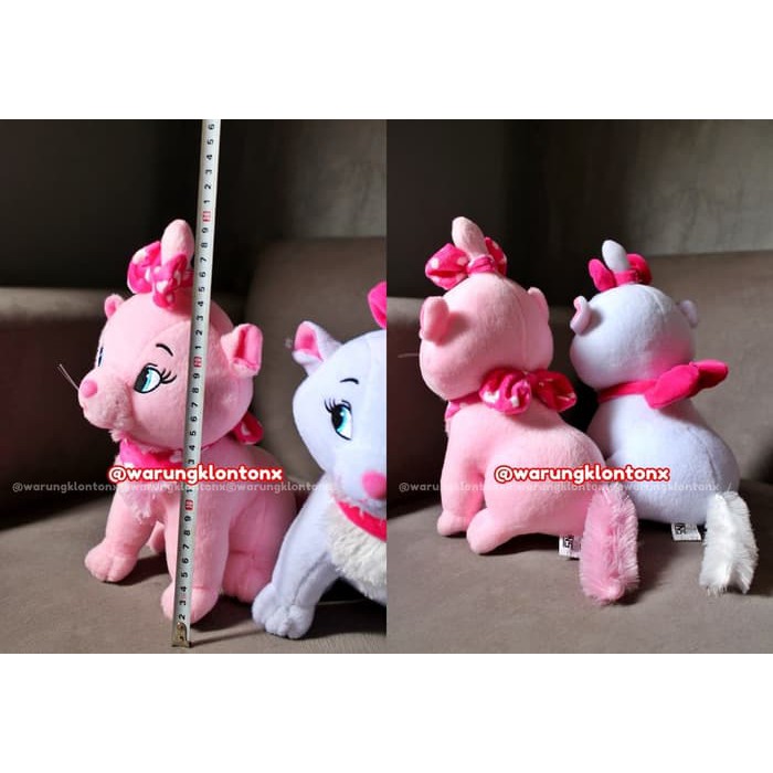 PROMO  Boneka Kucing Marie Cat Disney 30Cm By Seulgi - Merah Muda