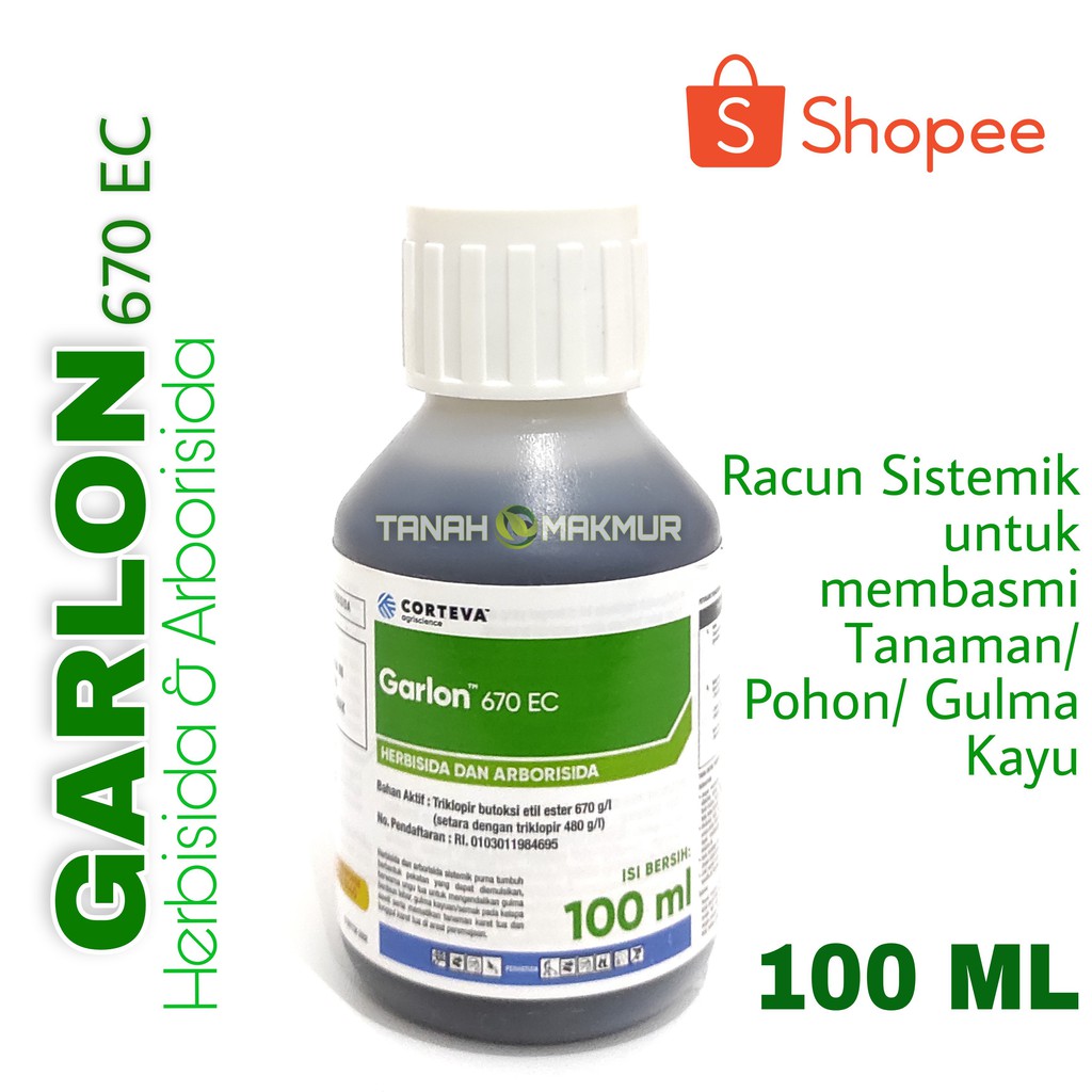 RACUN POHON GARLON 100ML 670EC 100 ML BASMI TANAMAN LIAR GULMA KAYU RUMPUT HERBISIDA PALING AMPUH