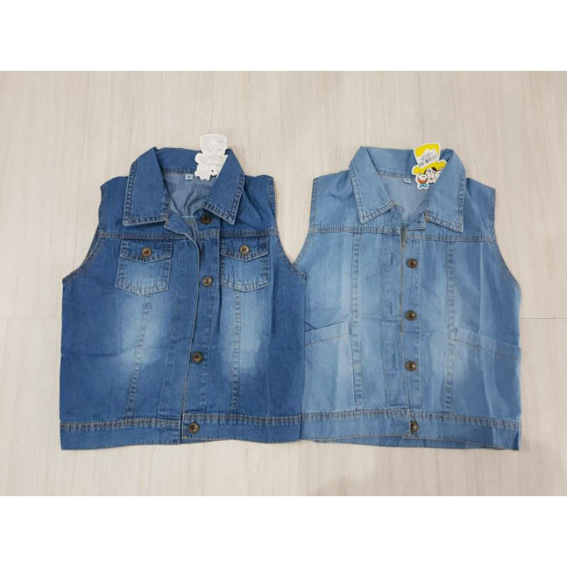 Baju Anak Rompi Jeans/Kemeja Anak Jeans/Atasan Anak Perempuan/Pakaian Anak Perempuan Terbaru