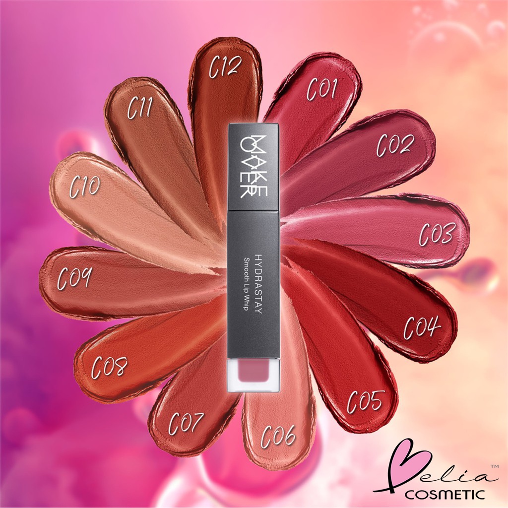 ❤ BELIA ❤ MAKE OVER Hydrastay Smooth Lip Whip | Lip Cream | Lipcream | Hydra Smooth Finish BPOM Makeover