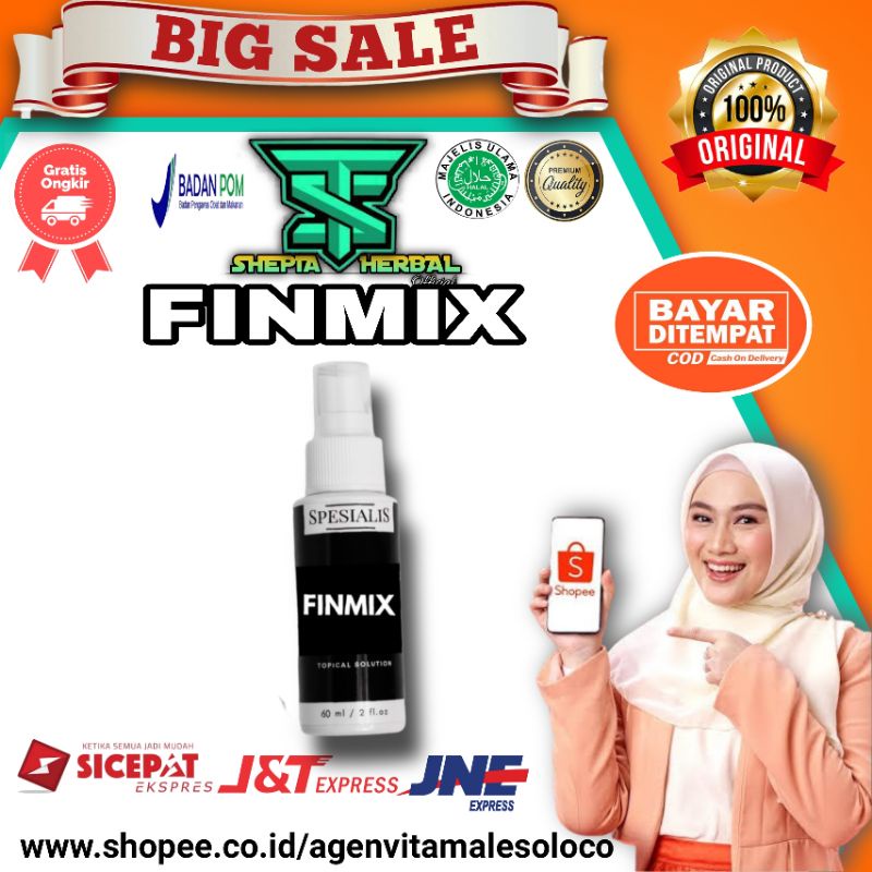 FINMIX HAIR SERUM FINMIX SPESIALIS RAMBUT ASLI ORIGINAL ATASI RAMBUT RONTOK PENUMBUH RAMBUT AMPUH