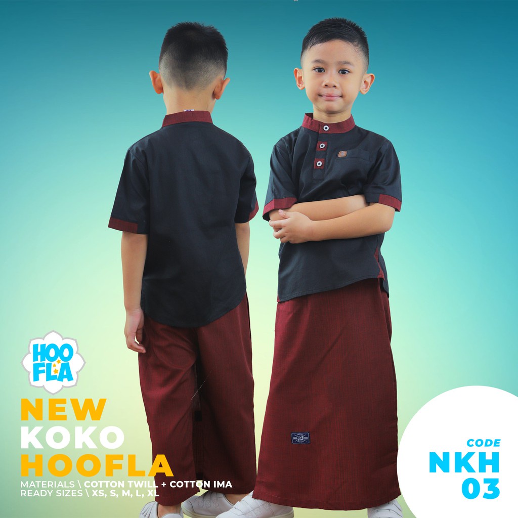 Baju Koko Anak Laki Laki Sarcel 1 - 10 Tahun Hoofla Sarung Celana Sarkoci 1 2 Tahun 2 3 Tahun 3 4 Tahun 5 6 Tahun 7 8 Tahun 9 10 Tahun Cowok Terbaru Premium