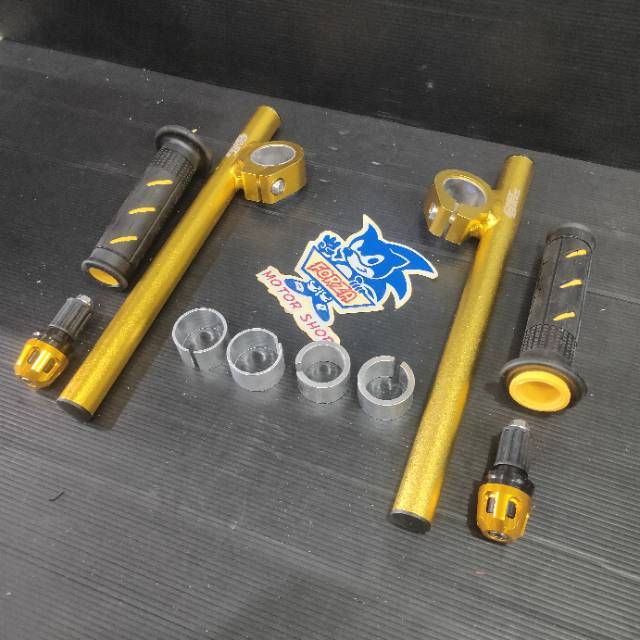 [ Paket Murah ] Stang Jepit Handgrip Jalu Ninja, CBR, Vixion, Universal Variasi