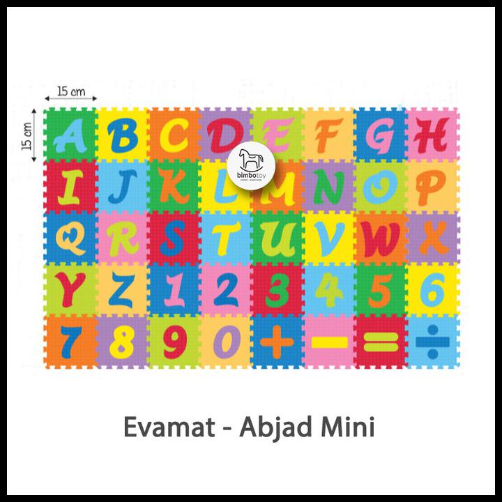Bimbozone Playmat Matras Alas Lantai Karpet Puzzle Evamat - Abjad Mini