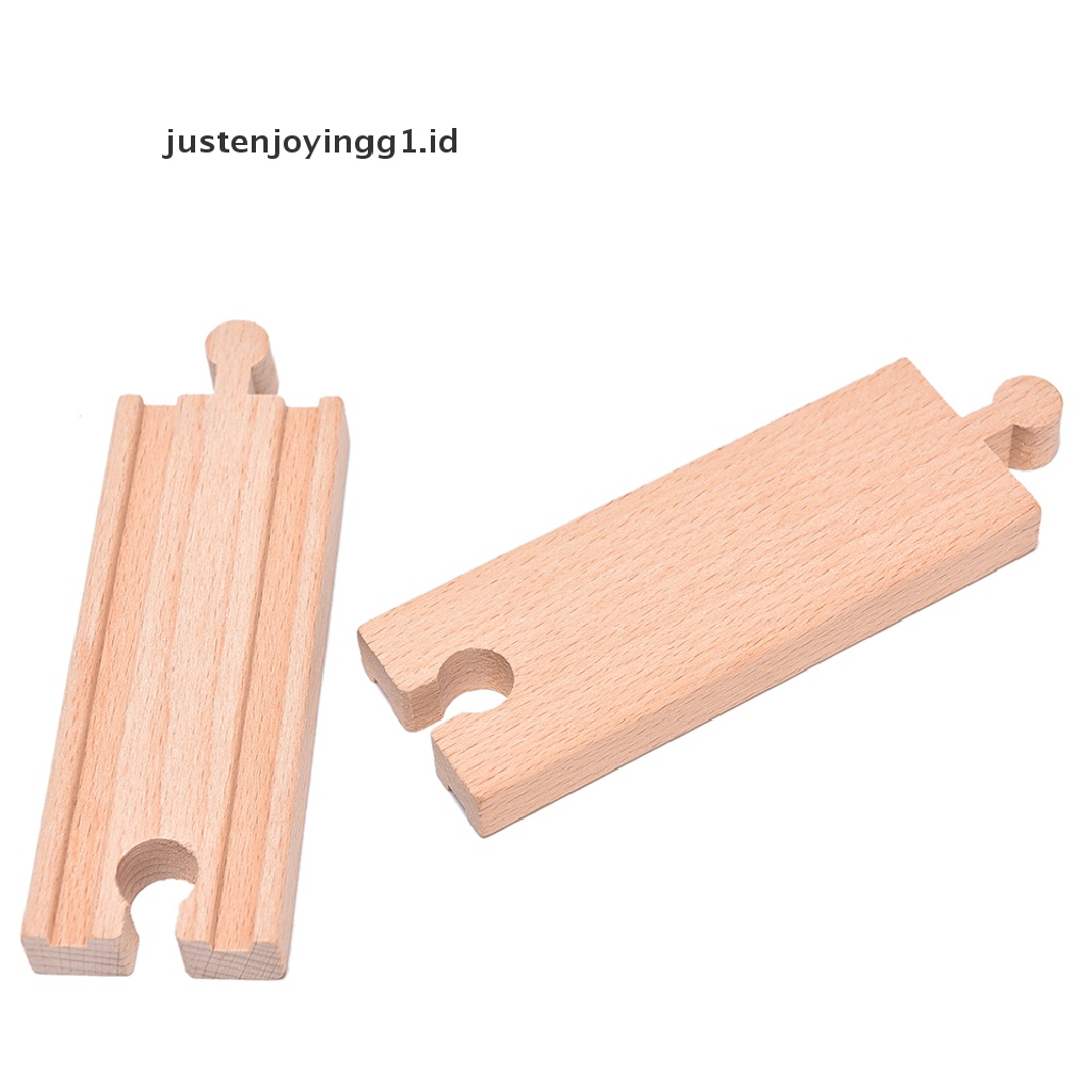 1 Pc Track Kereta Api Lurus Bahan Kayu Ukuran 10.8cm