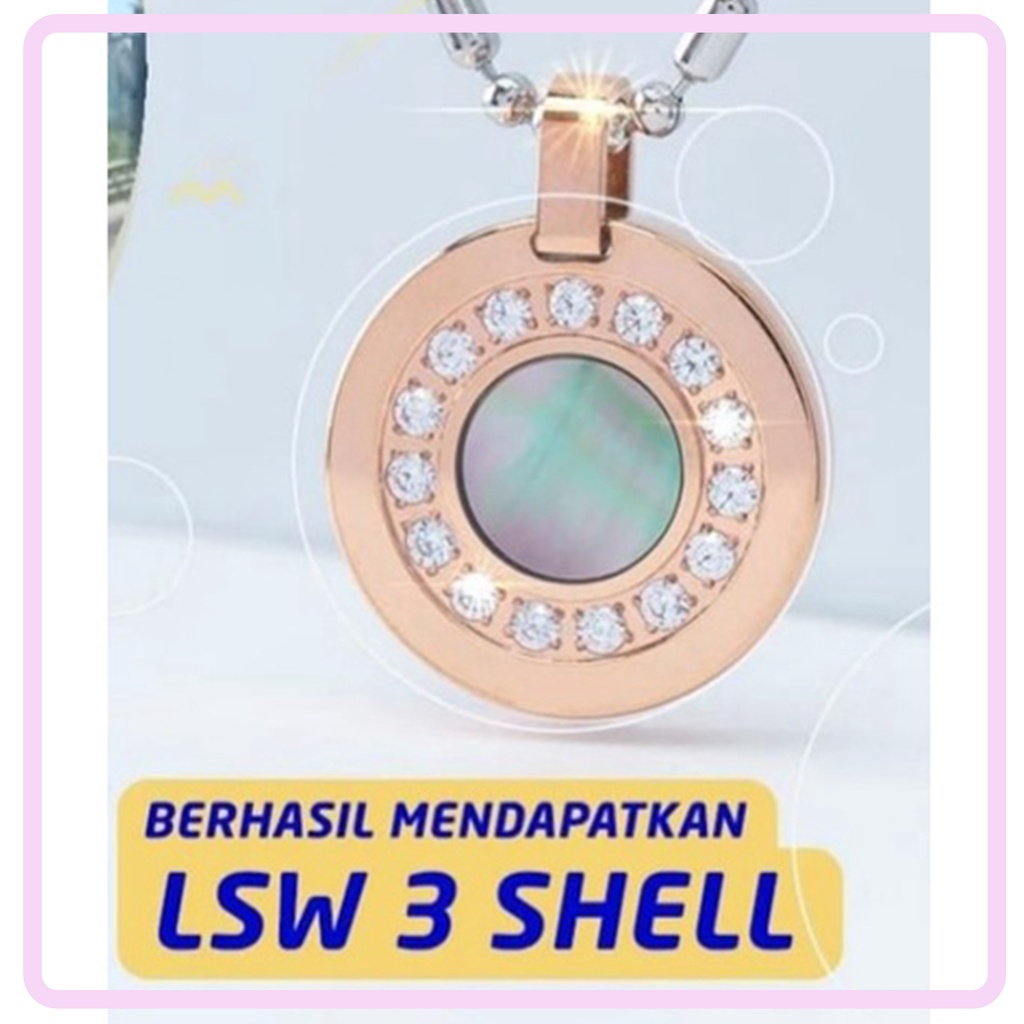 [NEW 2022] Kalung MCI √ kalung kesehatan √ kalung LSW SHELL 3 rose gold