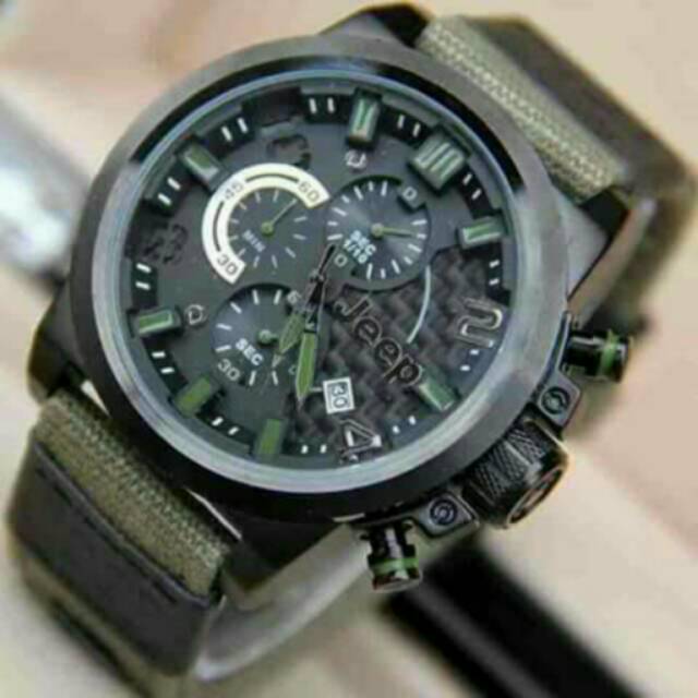 JAM TANGAN PRIA JEEP CRONO DAN TGL ACTIVE KW SUPER