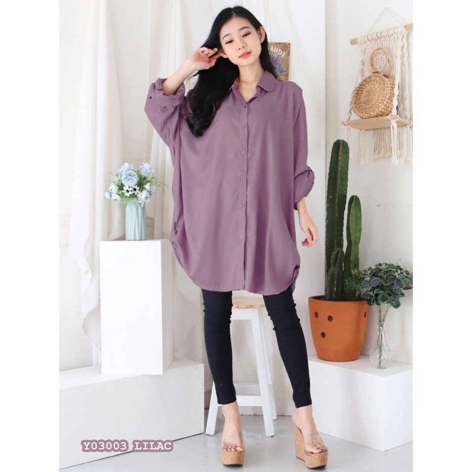 Yohen Kemeja Wanita Jumbo Lala-2