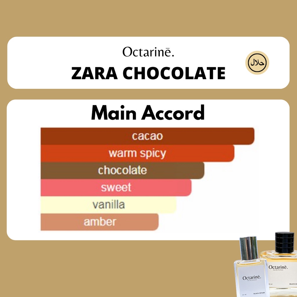 Octarine - Parfum Wanita Pria Tahan Lama Aroma Coklat Premium Lembut Inspired By ZARA CHOCOLATE | Parfume Perfume Farfum Minyak Wangi Cewek Cowok Murah Original